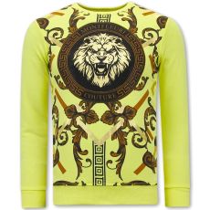 SweaT-Shirt For Men Gouden Leeuw Gul