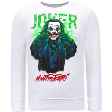 Långa Tröjor Kille Joker Vit