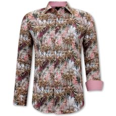 Hawaii Skjorta Slim Fit Brun