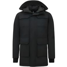 Parka Vinterjacka För Man Svart