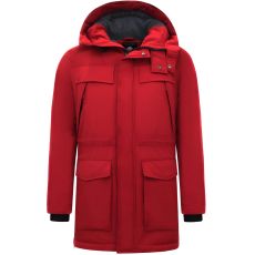 Vinterjacka Parkas Herr Röd