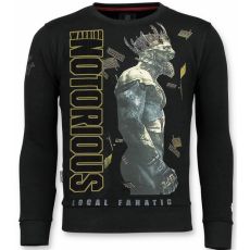 Notorious Sweater - King Conor Sweater Herr - Svart