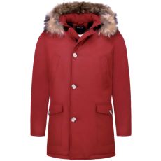 Herr Vinterjackor Långa - Parka Pocket - PI-R - Röd