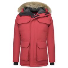Man Expedition Parka - Vinterjackor Mode Herr Röd