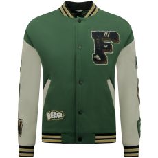 Oversized Letterman Jacket - Grön