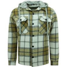 Lumberjackjacka För Herrar Med Huva -- Brun