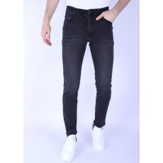 A Regular Fit Stretch Jeans För Män - DP - Svart