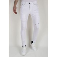 Vita Jeans För Herr Slim Fit -DP