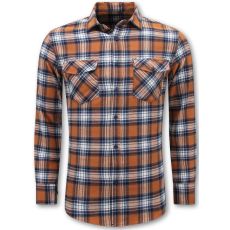 Lumberjack Blus - Flanellskjorta Herr - Orange