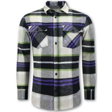 Flanellblus Herr - Lumberjack Shirt - Beige