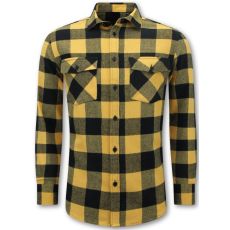 Lumberjack Blus - Flanellskjorta Herr - Gul