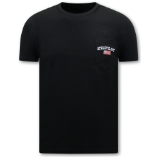 Svart T-Shirt Herr - Rund Hals