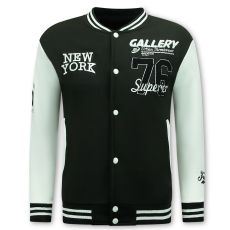Collegejacka Herr - Baseballjacka - Svart