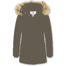 Vinterjackadam - Långa Vinterjacka Dam - Quiltad Jacka Dam - Slim Fit - Blå