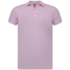 Herrpiké - Herr Kortärmad Piké - Herrpiké - Slim Fit Rosa