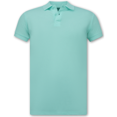 Piké Herr - Pikétröjor Herr Kortärmade - Herrpiké - Slim Fit Mintgrön