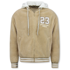 Överdimensionerad Basebolljacka Herr - Teddyjacka - Mellanviktsjacka Herr - Brun