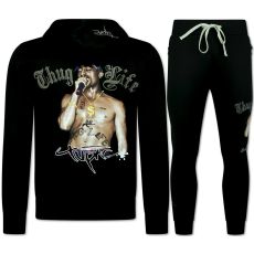 Tupac Träningsoveraller Herr - Joggingdräkt Herr Pac - Hemmadräkt Herr - Svart