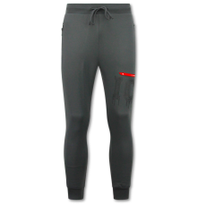 Tjocka Vävda Joggingbyxor Herr ICON - Långa Träningsbyxor För Män - Grå