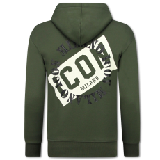 ICON Herr Zip-Up Hoodie - Herr Huvtröja - Sportväst - Grön