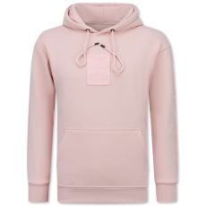 Överdimensionerad Hoodie Herr Med Huva - ICONS - Tjock Vävd - Rosa