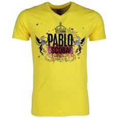 Pablo Escobar Crime Boss - Herr T-Shirt Gul