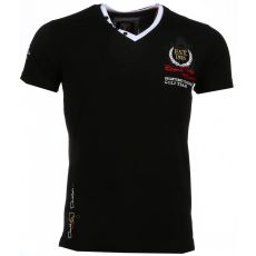 Broderi Riviera Club - Herr T-Shirt Svart