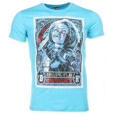 Chucky Poster Print - Herr T-Shirt Blå