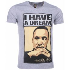 Martin Luther King I Have A Dream - Herr T-Shirt Grå