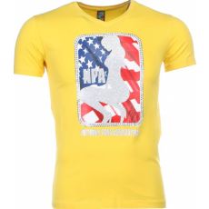 A Tryck På Kläder NPA - Herr T-Shirt Gul