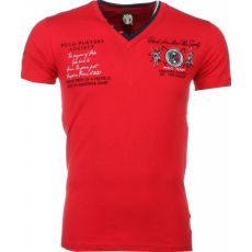 Broder Polo-Spelare - Herr T-Shirt Röd