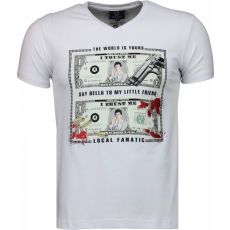 Scarface Dollar Black Stones - Herr T-Shirt Vit