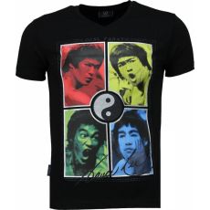 Bruce Lee Ying Yang - Man T-Shirt Svart