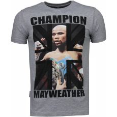Mayweather Champion - T-Shirt Herr Grå
