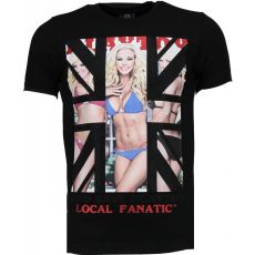 God Save Playtoy Rhinestone - Man T-Shirt Svart