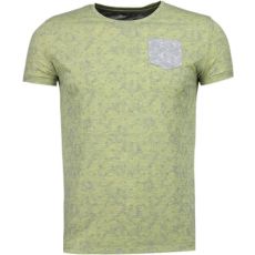 Blad Sommar Motiv - T-Shirt Herr Gul