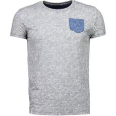 Blad Sommar Motiv - Herr T-Shirt Grå