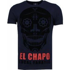 El Chapo Flockprint - T-Shirt Herr Marinblå