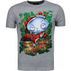 Rich Stewie Money World - T-Shirt Herr Grå