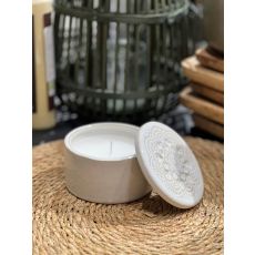 Doftljus med lock Cotton