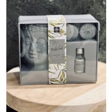 Aromaset Buddha Aromalampa Vax Doftolja Lotus Presentset