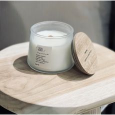 Doftljus Wood Wick Soft Linen 10 cm