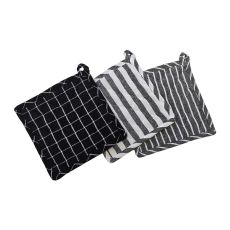 Grytlapp Svart Textil 20x20 cm