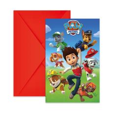 Inbjudningskort (6st) Paw Patrol