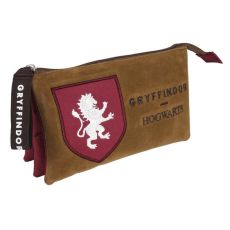 Gryffindor Pennskrin / Necessär med 3 Fack Harry Potter