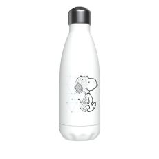 Snoopy Flaska Rostfritt Stål (550ml) Vit - Snobben