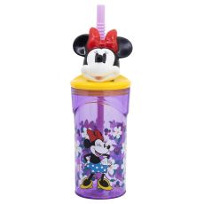 Mimmi Pigg Mugg med Sugrör och 3D-figur 360ml - Disney
