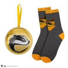 Hufflepuff Julgranskula med Strumpor - Harry Potter