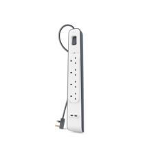 Ellist 4 Tomas-uttag med brytare Belkin BSV401VF2M