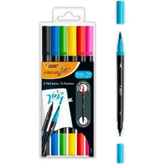Tuschpennor Bic 989694 Svart (6 antal)